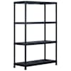 vidaXL hoiuriiul, must, 220 kg, 90 x 40 x 138 cm, plast