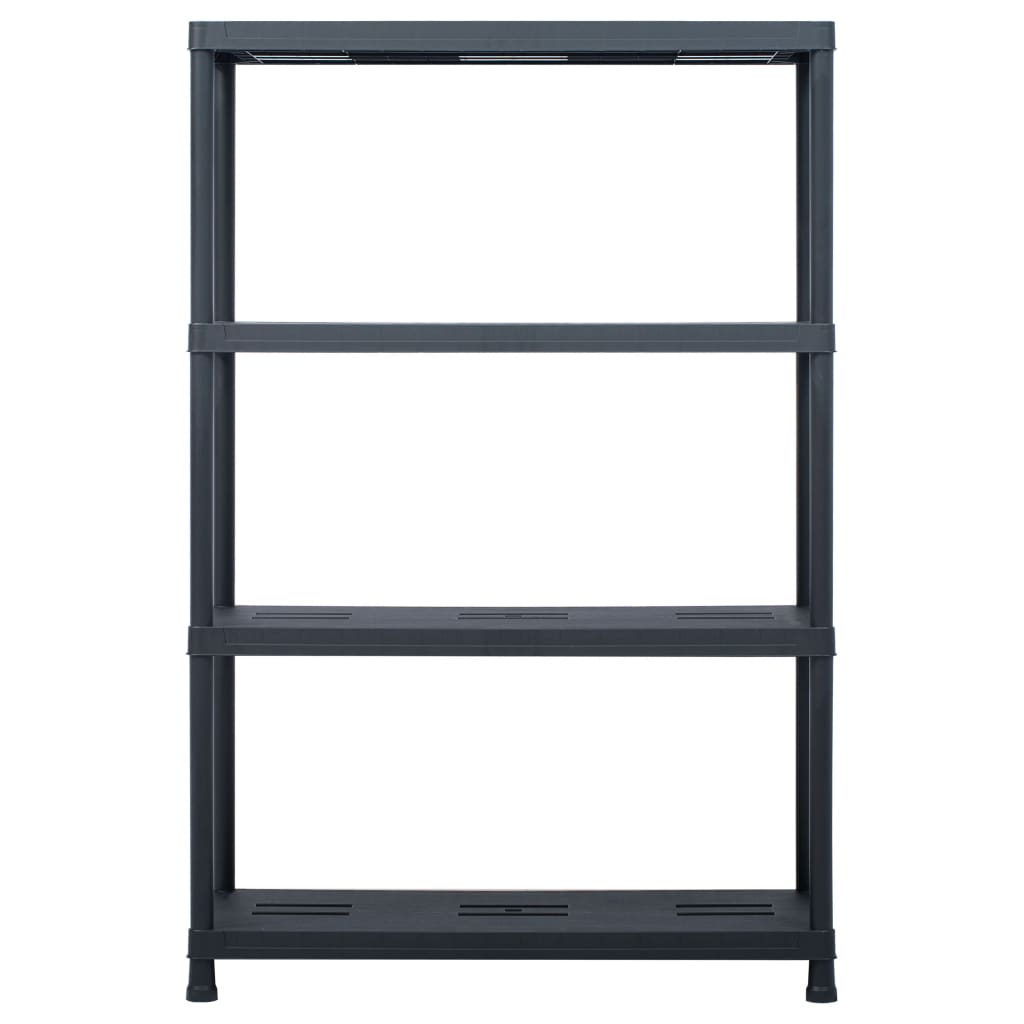 

vidaXL Opbergrek 220 kg 90x40x138 cm kunststof zwart