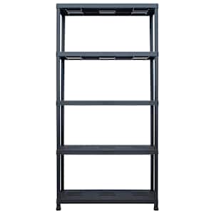 vidaXL Ραφιέρα Μαύρη 260 κ. 90 x 40 x 180 εκ. Πλαστική