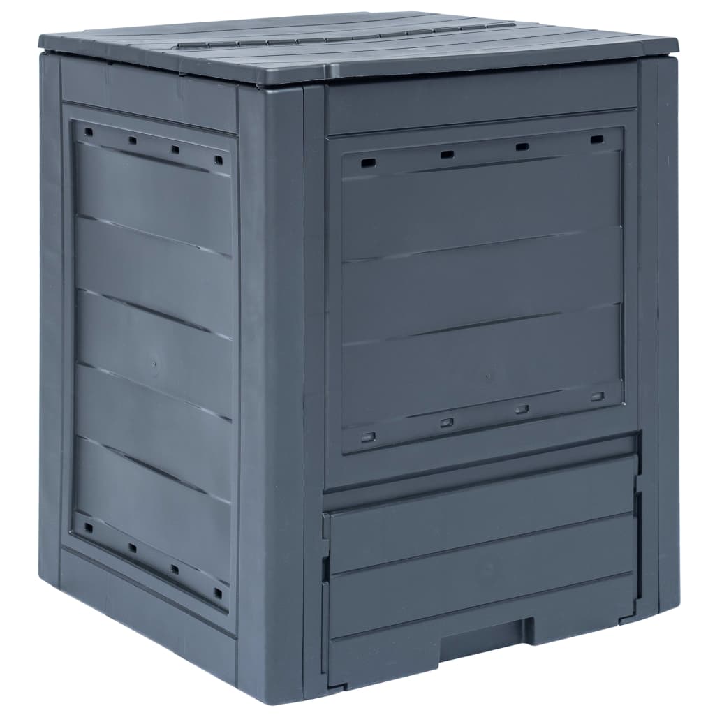 

vidaXL Garden Composter Gray 23.6"x23.6"x28.7" 68.7 gal