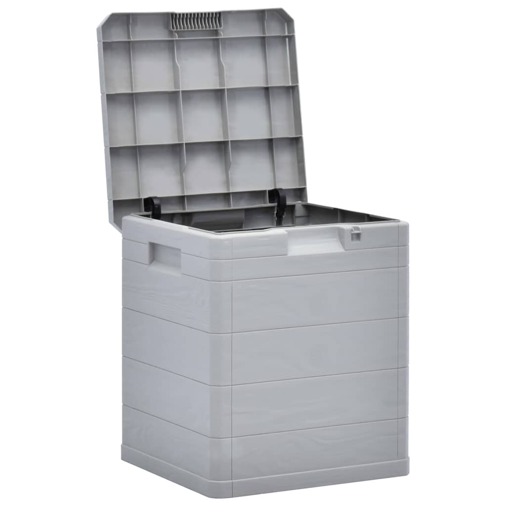 

vidaXL Opbergbox voor in de tuin 90 L lichtgrijs