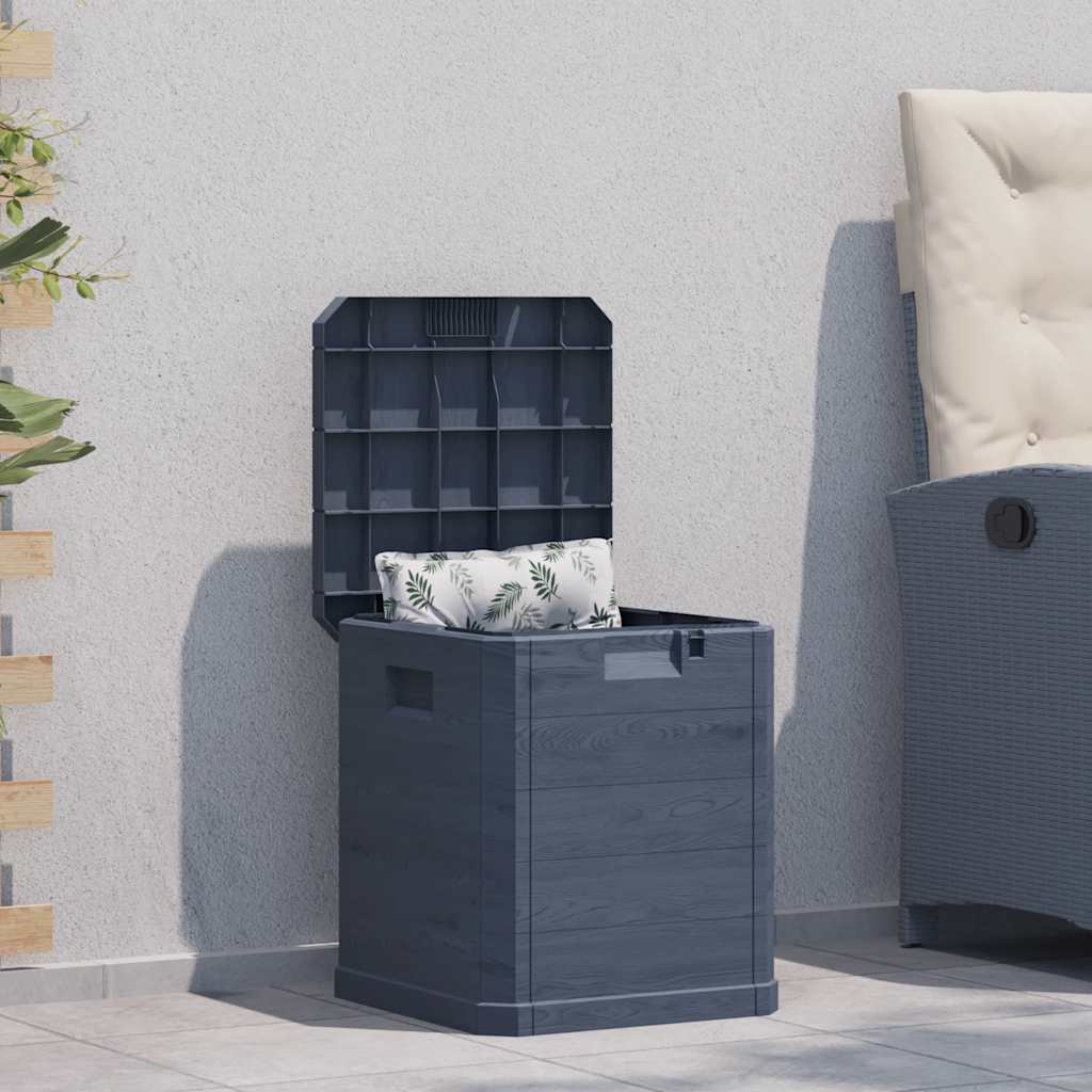 Záhradný úložný box antracitový 90 l 45684