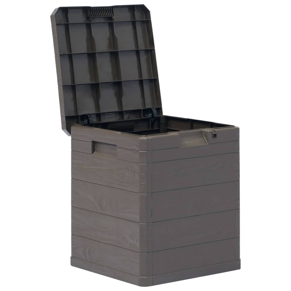 

vidaXL Opbergbox voor in de tuin 90 L bruin