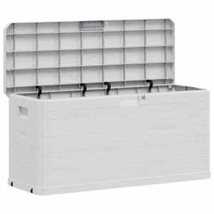 Zahradní úložný box 280 l světle šedý - obrázek 2