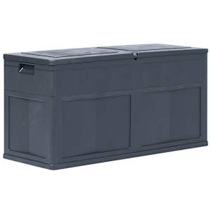 Zahradní úložný box 320 l černý - obrázek 1