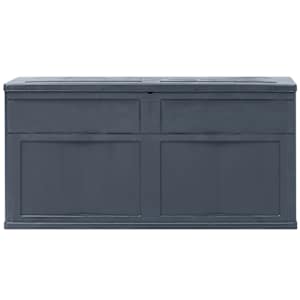 Zahradní úložný box 320 l černý - obrázek 3