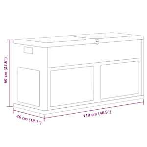 Zahradní úložný box 320 l šedo-černý - obrázek 8
