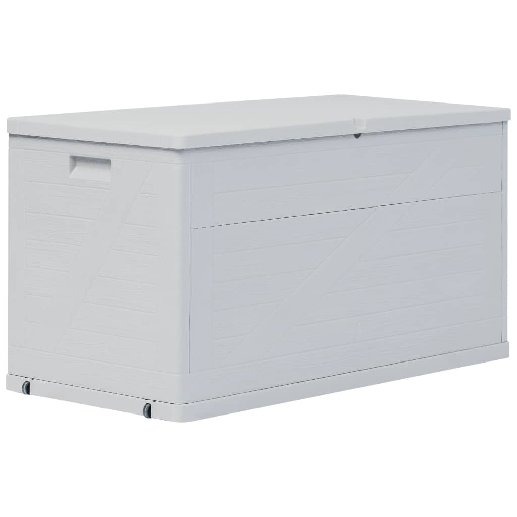 vidaXL Boîte de rangement de jardin 420 L Gris clair 