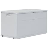 vidaXL Boîte de rangement de jardin 420 L Gris clair