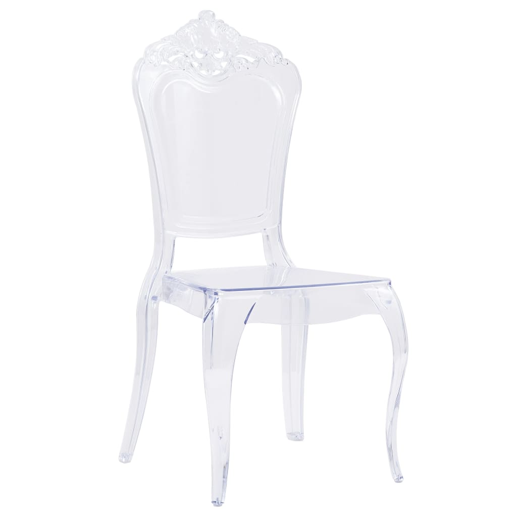 vidaXL Dining Chairs 2 pcs Transparent Polycarbonate