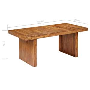 Jídelní stůl 180 x 90 x 75 cm masivní akáciové dřevo - obrázek 8