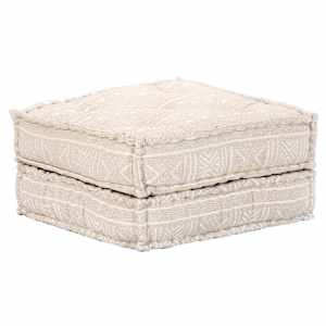 3místný modulární pouf béžový textil - obrázek 9