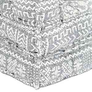 Modulární pouf světle šedý textil - obrázek 6