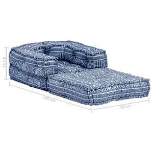 Modulární pouf indigo textil - obrázek 9
