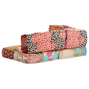 Pouf patchwork textil - obrázek 9