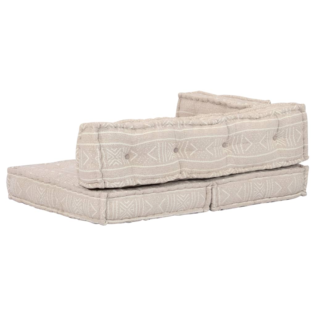 Thumbnail - vidaXL Sitzkissen Beige Stoff