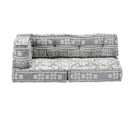 vidaXL Pufas, &scaron;viesiai pilkos spalvos, audinys