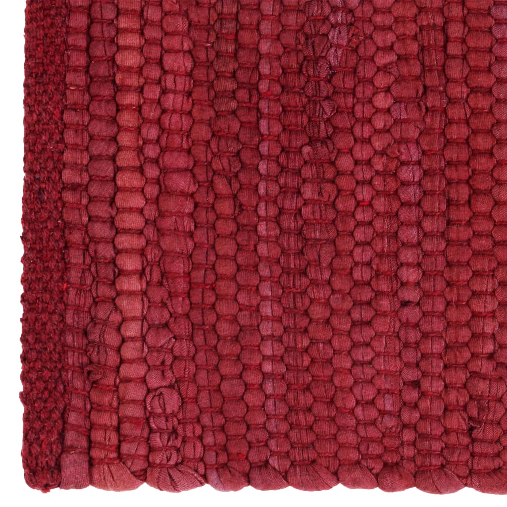 4 db burgundi vörös pamut chindi tányéralátét 30 x 45 cm 
