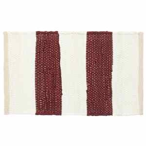 vidaXL Prestierania 6 ks chindi pr&uacute;žkovan&eacute; v&iacute;nov&eacute; a biele 30x45 cm