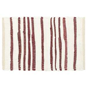 vidaXL Подложки за хранене, 4 бр, бордо и бяло, 30x45 см, памук