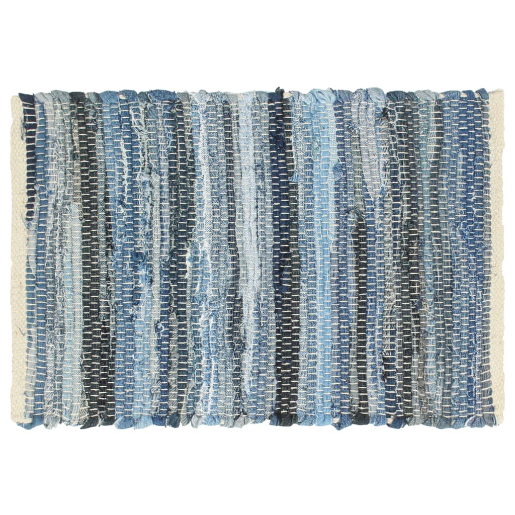 

vidaXL Placemats 6 st chindi 30x45 cm katoen denimblauw