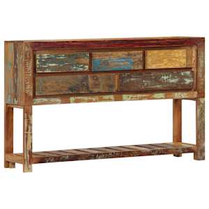 Příborník 120 x 30 x 75 cm masivní recyklované dřevo - obrázek 11