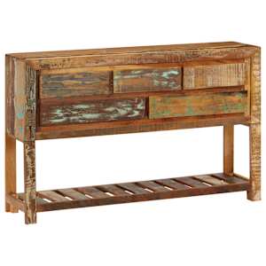 Příborník 120 x 30 x 75 cm masivní recyklované dřevo - obrázek 13