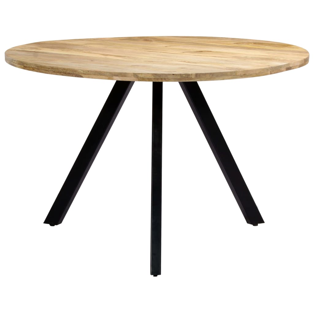 vidaXL Mesa de comedor de madera maciza de mango 120x76 cm