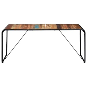 vidaXL Blagovaonski stol od masivnog obnovljenog drva 180 x 90 x 76 cm