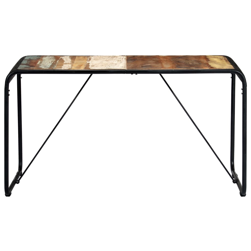 

vidaXL Eettafel 140x70x76 cm massief gerecycled hout