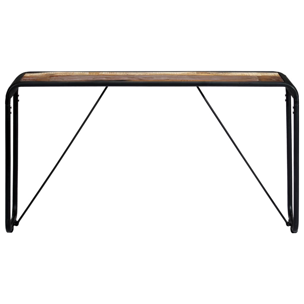 vidaXL Table console 140x35x76 cm Bois de récupération massif