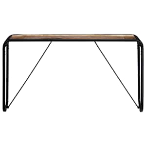 vidaXL Konsollbord 140x35x76 cm gjenvunnet heltre