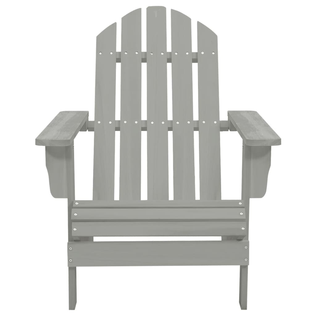 

vidaXL Tuinstoel hout grijs