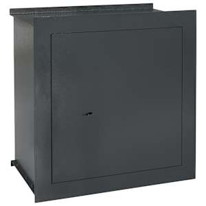 vidaXL Sieninis seifas, tamsiai pilkas, 42x24x42,6cm