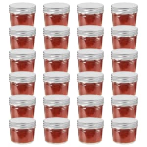 Zavařovací sklenice se stříbrnými víčky 24 ks 110 ml - obrázek 1