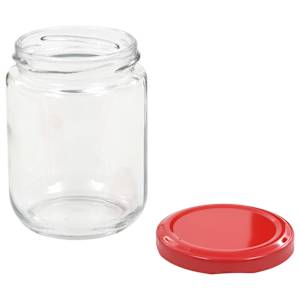 Zavařovací sklenice s červenými víčky 48 ks 230 ml - obrázek 5