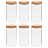 vidaXL Vorratsgläser mit Korkdeckel 6 Stk. 1100 ml