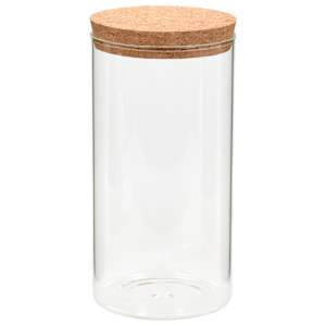 vidaXL Glergeymslukrukkur me&eth; Korkloki 6 stk. 1400 ml