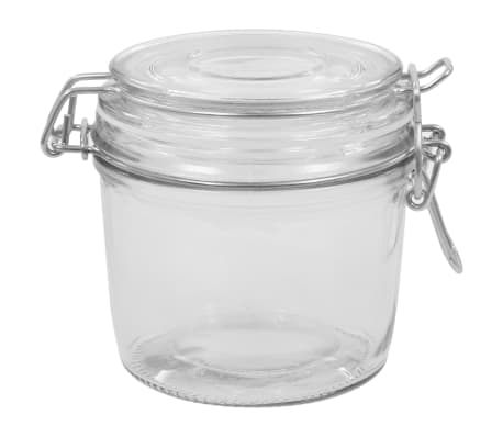 vidaXL Storage Jars with Clip Closure 6 pcs 340 ml