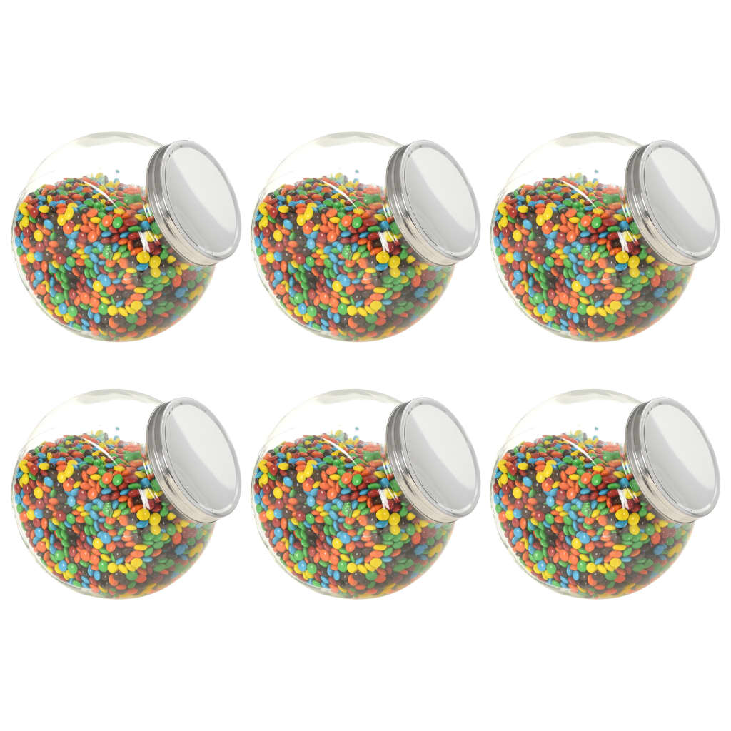 vidaXL Borcane pentru bomboane, 6 buc. 10,5 x 12 x 17 cm, 2200 ml de la vidaxl imagine noua