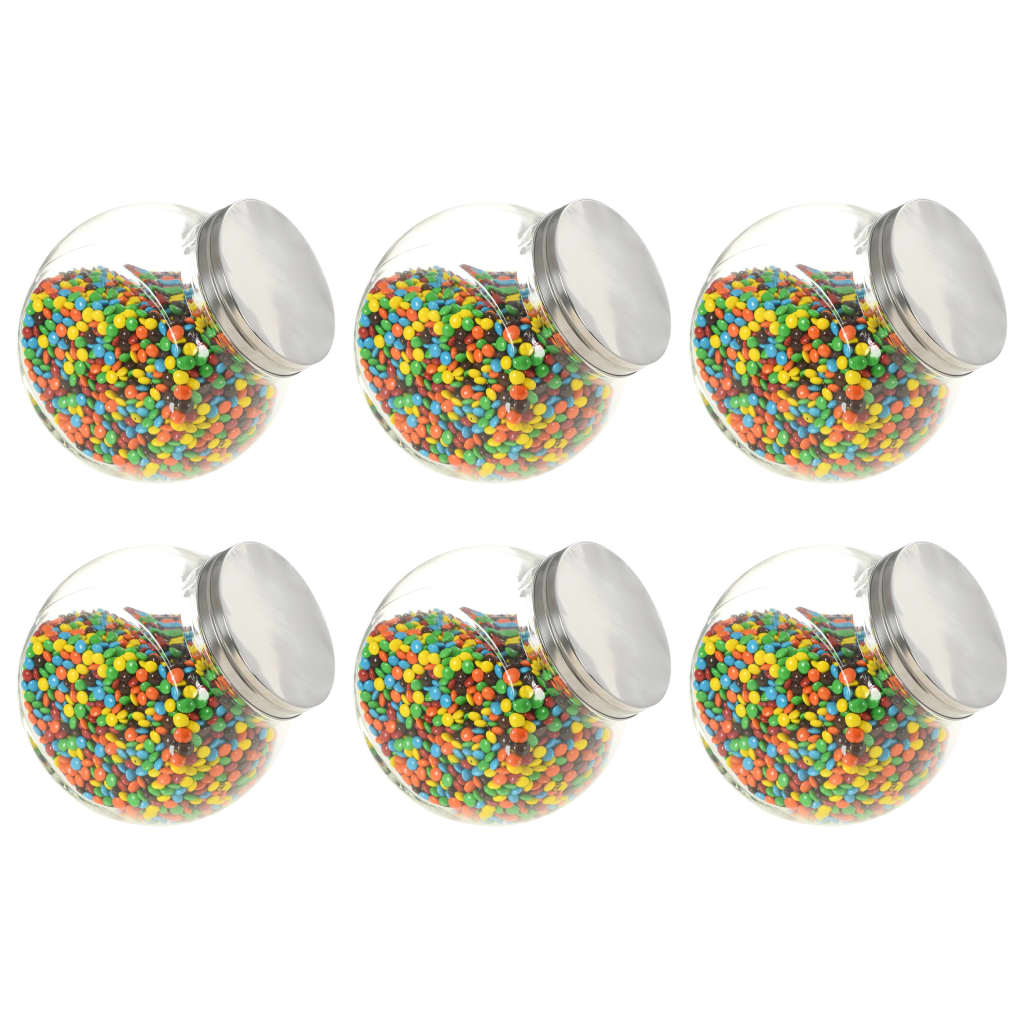 vidaXL Borcane pentru bomboane, 6 buc. 19,5 x 13,5 x 19,5 cm, 3000 ml vidaxl.ro