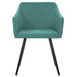 Jídelní židle 4 ks zelené textil - obrázek 3