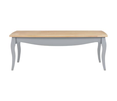vidaXL Coffee Table Grey and Brown 110x60x40 cm Solid Pine Wood