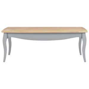280002 vidaXL Coffee Table Grey and Brown 110x60x40 cm Solid Pine Wood - obrázek 2
