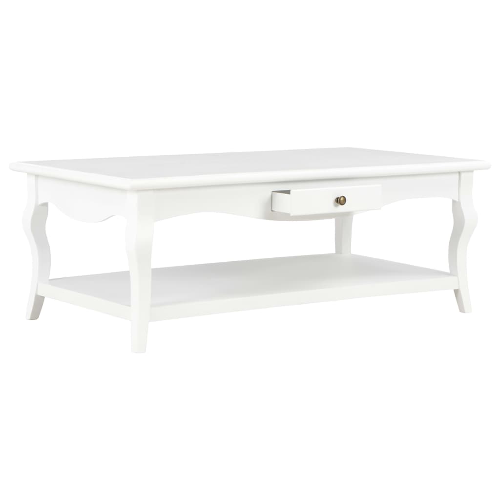 vidaXL Coffee Table White 110x60x40 cm MDF