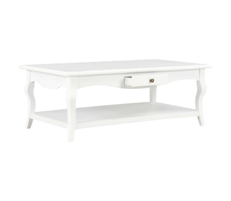 vidaXL Konferenční stolek bílý 110 x 60 x 40 cm MDF