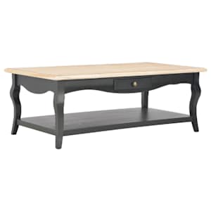 280013 vidaXL Coffee Table Black 110x60x40 cm MDF