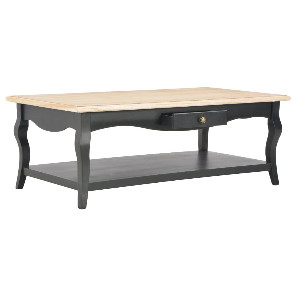 vidaXL Mesa de centro 110x60x40 cm MDF preto