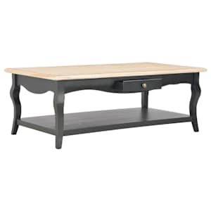 280013 vidaXL Coffee Table Black 110x60x40 cm MDF - obrázek 2