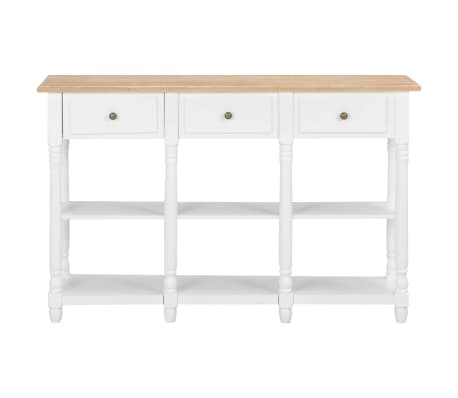 vidaXL Τραπέζι Κονσόλα Λευκό 120 x 30 x 76 εκ. από MDF
